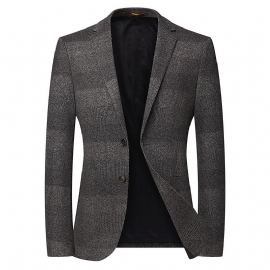 Blazer Heren Sportjas Casual Revers Twee Knoppen Groot Formaat