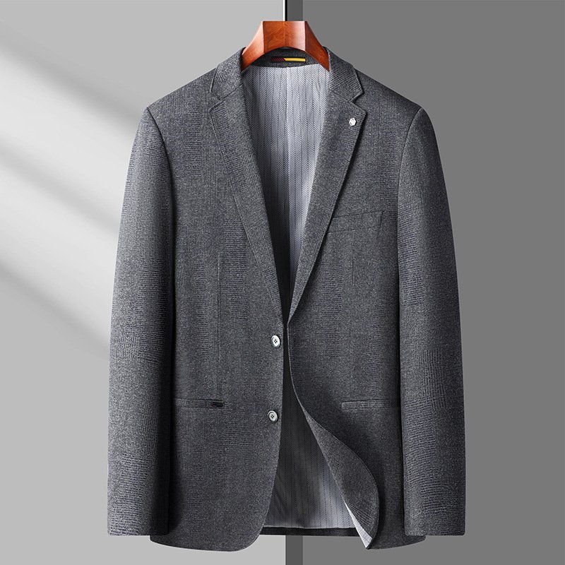 Heren Grote Lange Blazer Sportjas Losse Twee Knoppen