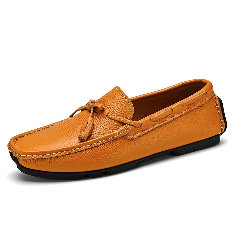 Herenloafers Mocassin Kwastje Rundleer